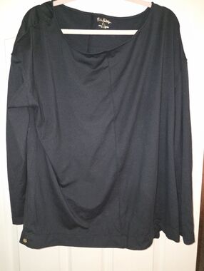 Lilly Pulitzer Luxletic Top Black SZ XXL VGUC